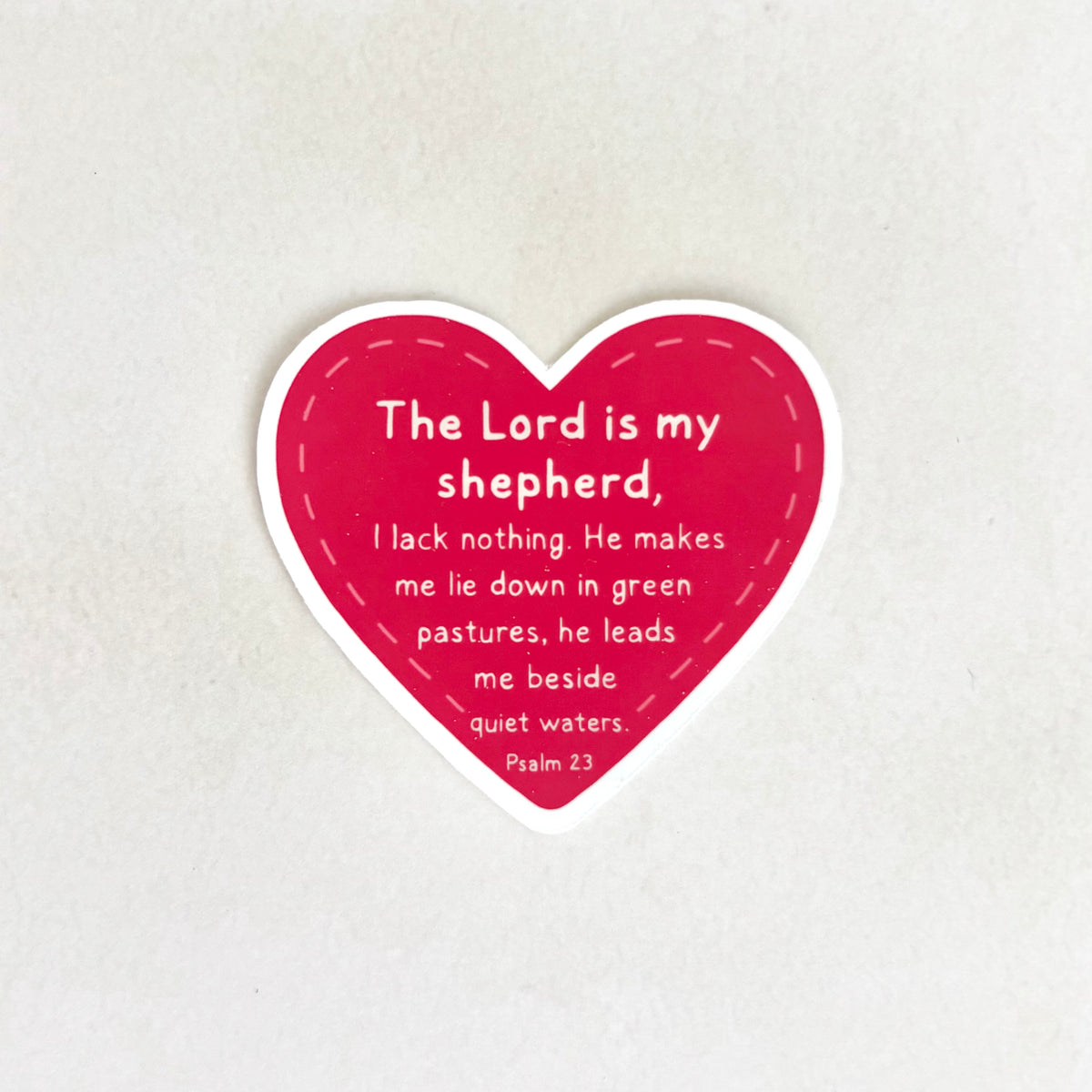 Sticker Psaume 23 cœur – Pack de 3