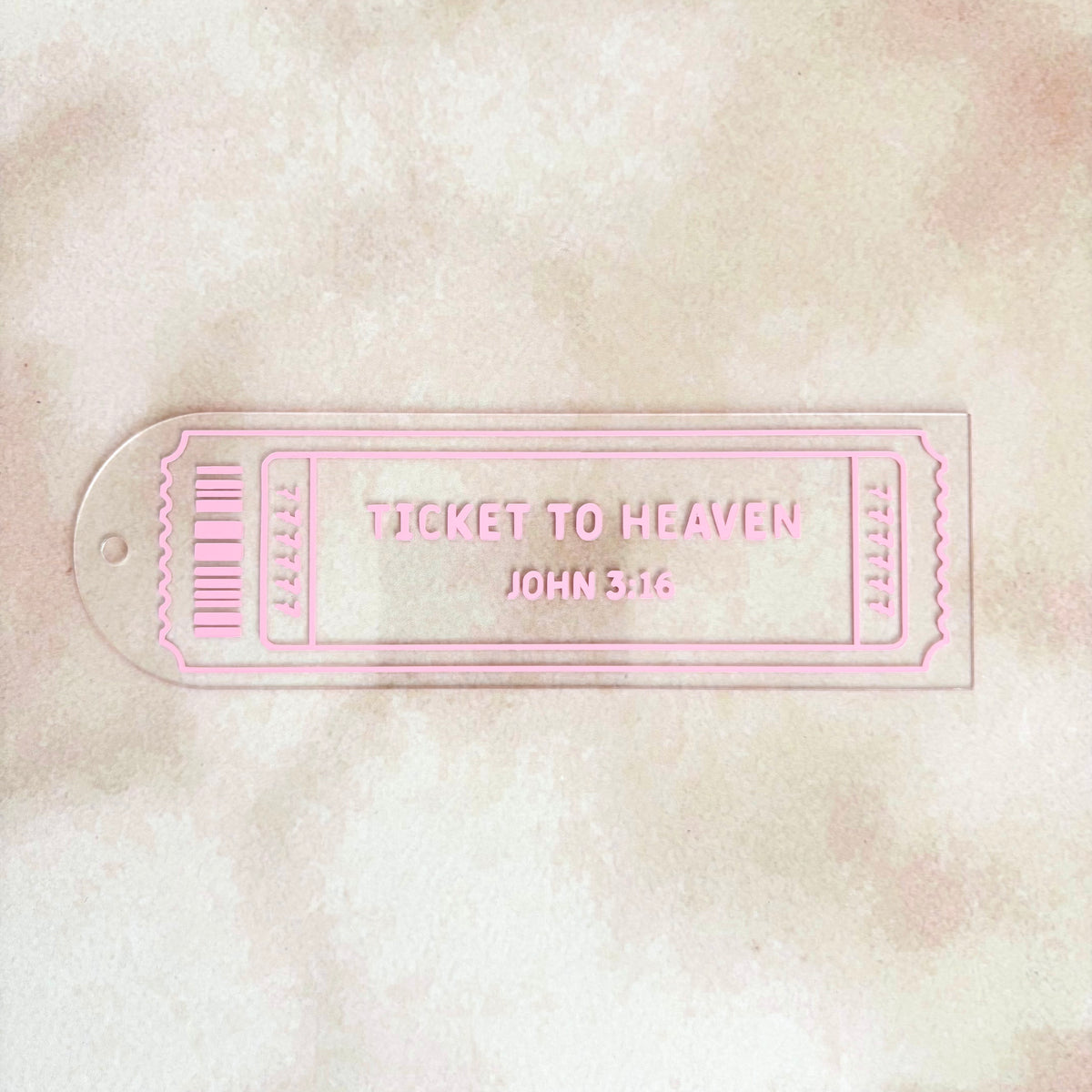 Marque-page Ticket to Heaven Jean 3:16